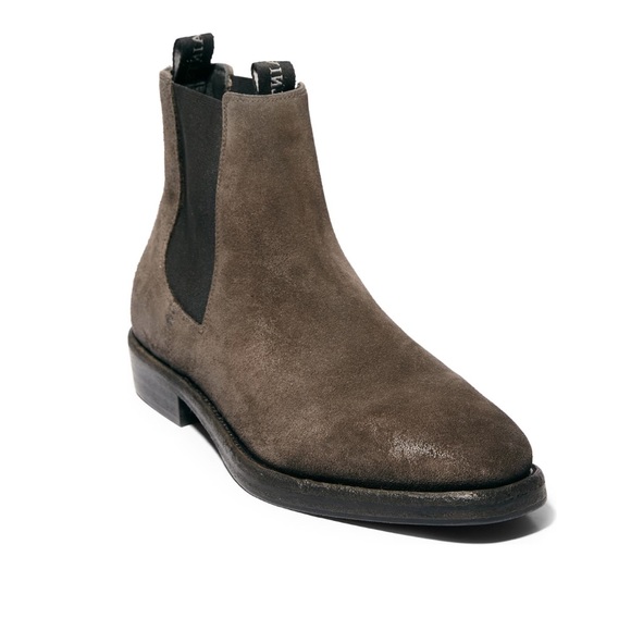 All Saints Shoes New Allsaints Eli Chelsea Boot Grey Suede M 3